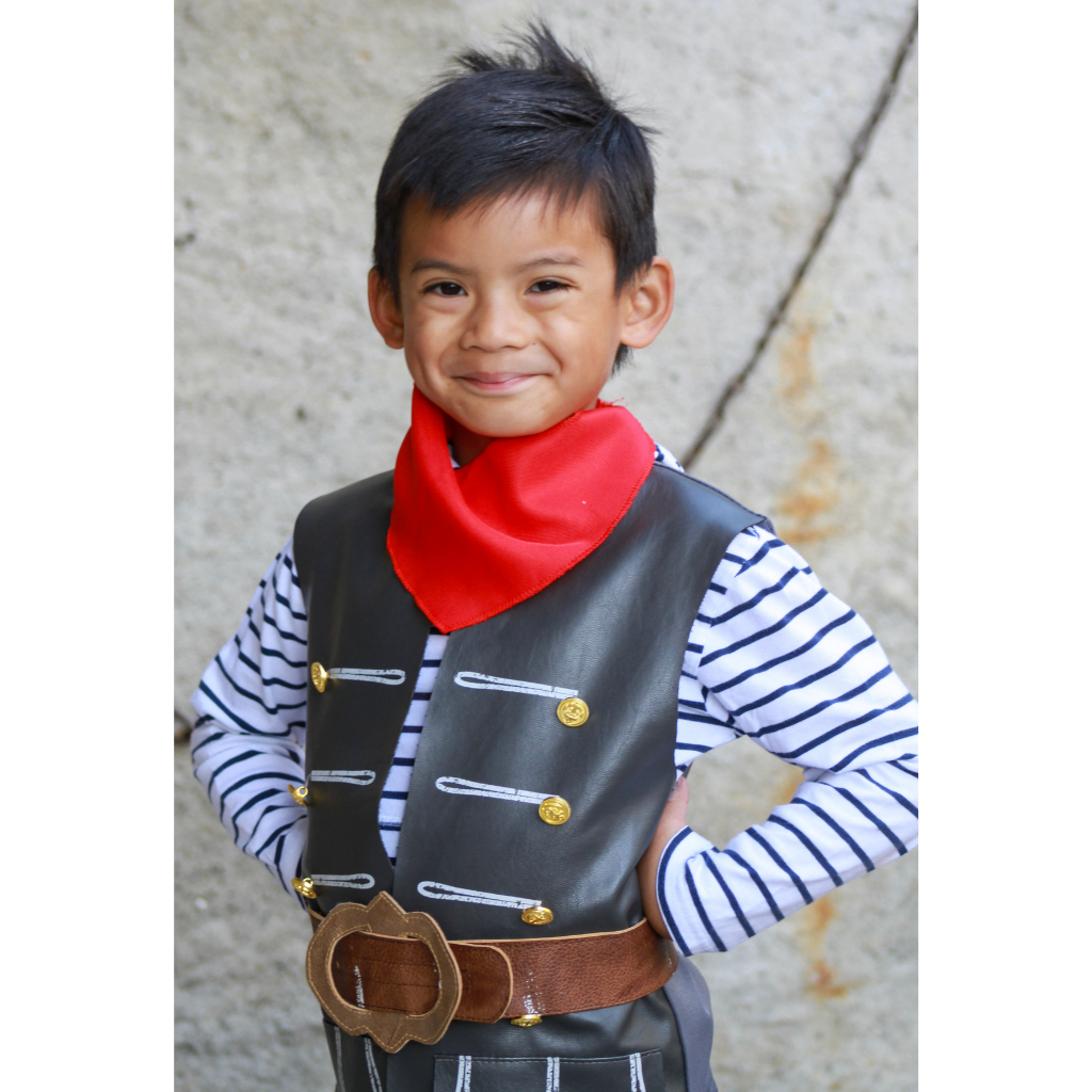 Skully Pirate Vest, Belt & Scarf