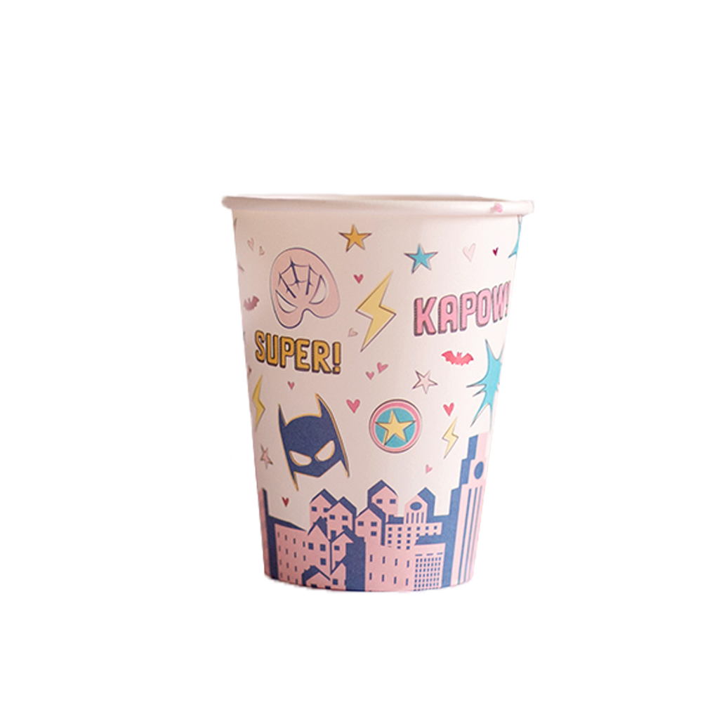 Cups - Party - Superhero Star (8 pcs)